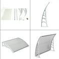 thumbnail image 5 of Tcbosik 40" x 32" Window Door Overhang Awning, Entry Door Exterior Awning Cover for Rain and Snow Protection, Transparent & White Holder, 5 of 8