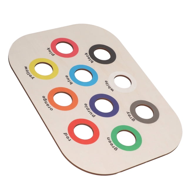 Tablero De Combinación De Colores De Madera, Bandeja Sensorial Tablero Clasificador De Colores De Madera Multifunción Entrenamiento Educativo De Motricidad Fina Para Personas