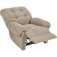 thumbnail image 5 of Overstuffed Recliner Chair for Adults, Home Theater Lounge Seating Armchair, Manual Reclining Reading Chair for Small Space Living Room Bedroom, Camel, 5 of 9