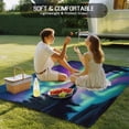 thumbnail image 4 of Outdoor Rug 5x7 ft Aurora Night Sky Waterproof Outdoor Patio Rug Mat Non Slip Outside Area Rugs Carpet for RV,Camping,Porch,Deck,Pool,Balconybackyard,Nature Scenery, 4 of 9