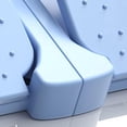 thumbnail image 2 of Mini stepper en nylon renforcé, silencieux et pliable, idéal pour les exercices de jambes sous le bureau, bleu clair, taille unique, 2 of 4