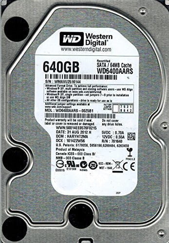 Western Digital WD6400AARS-00Z5B1 640GB DCM HARYHT2MA 