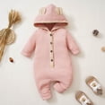 thumbnail image 2 of Aayomet Baby Bodysuit Winter Baby Boy Girl Outfit Santa Claus Long Sleeve Shirt Romper Onesie My First Christmas Fall Winter Clothes,Pink 0-3 Months, 2 of 5