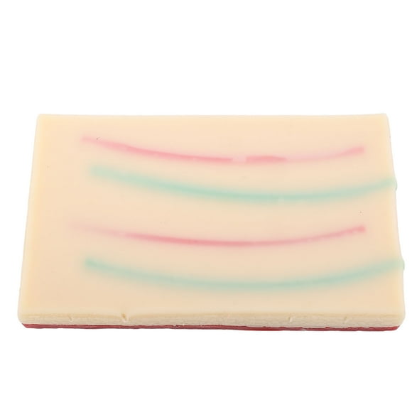 Suture Pad, Portable 3 Layers Silicone Suturing Practice Pad Reusable for Student Training