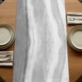 thumbnail image 5 of Ombre Ocean Beach Table Runner, Nautical Coastal Beach Sandy Gradient Gray Cotton Linen Table Runners 72 Inches Long, Dresser Scarf Runner for Dining Tables/TV Stands/Coffee/Cabinets 18''x72'', 5 of 9