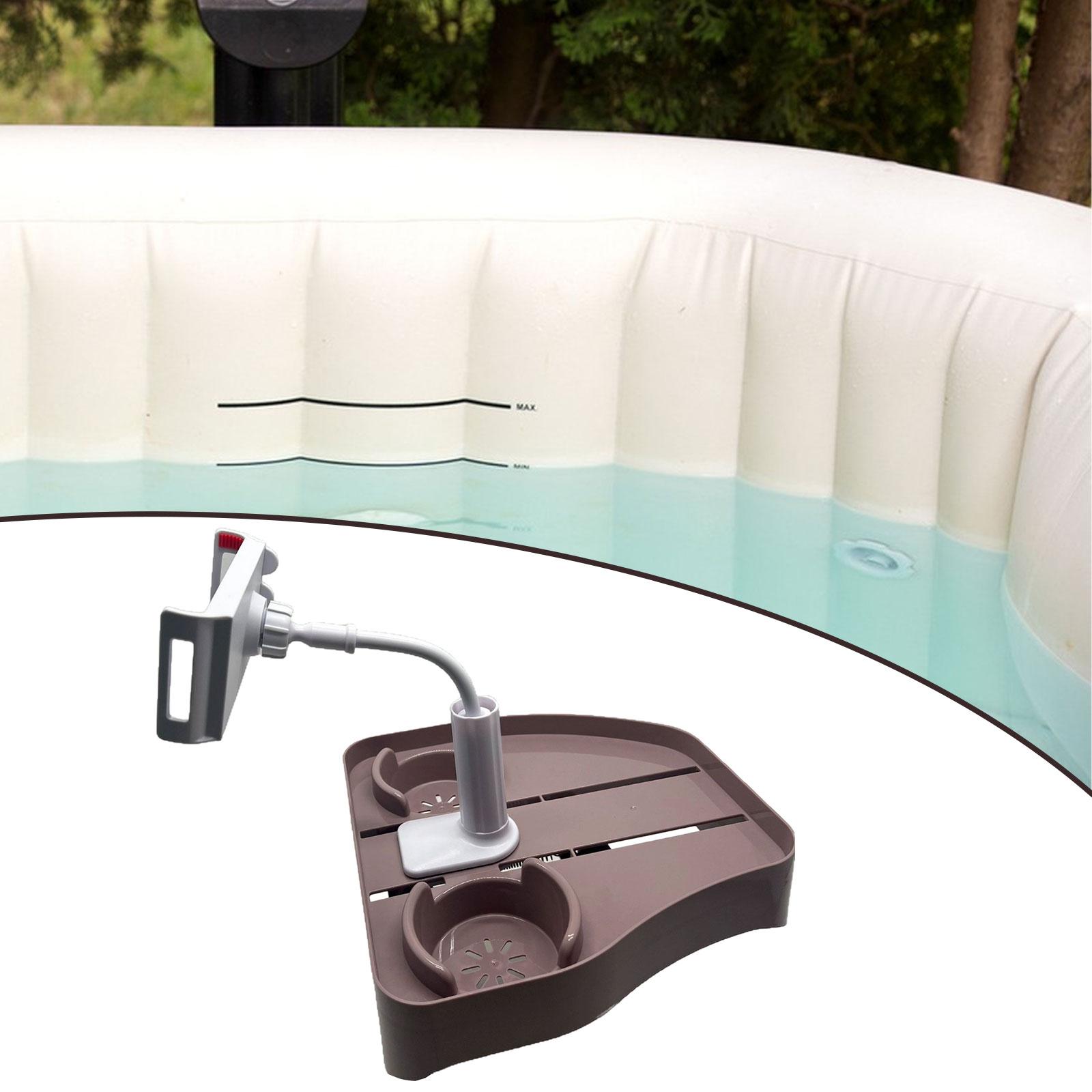 figatia Hot Tub Tray Hot Tub Shelf Serving Tray Phone Holder for Party Outdoor Patio