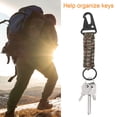 thumbnail image 4 of Hebilla de escalada con cuerda de paraguas, colgante tejido, llavero con pico de águila, cuerda de paraguas de siete núcleos, cuerda de paraguas tejida, llavero de joyería, 4 of 5