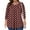 Wine, variant on Blmnix Black Ladies Tops And Blouses Polka Dot Flowy V-Neck Graphic Tshirts for Women Relaxed 3/4 Sleeve Tops