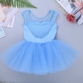 thumbnail image 3 of iiniim Kids Girls Ballet Leotard Dancewear Sleeveless Mesh Splice Layered Tulle Tutu Dress Gymnastics Dance Skirt, 3 of 7