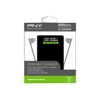 PNY PowerPack LM3000 - Power bank - 3000 mAh - 1 A - 2 output connectors (Micro-USB Type B, Lightning) - on cable: Micro-USB - black