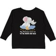 thumbnail image 3 of Inktastic My Meemaw Loves me to the Moon and Back Elephant Family Boys or Girls Long Sleeve Toddler T-Shirt, 3 of 5