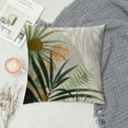 thumbnail image 2 of ARISTURING  Boho Botanical Tropical Leaf Plant Abstract Nature Home Bedroom Decorations Soft Throw Pillow Cover, Watercolor Drawing Boho Pillow Case Pillowcase, 2 of 5