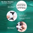 thumbnail image 4 of False Eyelashes Kit 1 Pair Fake Eyelashes with Stainless Steel False Eyelashes Extension Applicator Tool for Applying Magnetic Eye Lashes Clip Tweezers Magnetic Eyelashes Set, 4 of 7