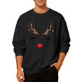 thumbnail image 4 of VJATTWR Merry Sweatshirt Men Get it Fast Couple's Matching Crewneck Hoodie Unisex Pattern Print Long Sleeve Top, 4 of 6