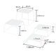 thumbnail image 2 of Set de 4 soportes para mesa de postres YFEEN, expositores de comida, 2 of 5