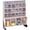 Gray, variant on 24 in. QFS124-31 Single Sided White Tip Out Bin Floor Stand