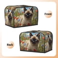 thumbnail image 7 of Toaster Cover 2 Slice, Adorable Flower Cat Cute 2 slice Toaster Oven Cover For Kitchen Small Appliance Bread Machine Protector, Waterproof Toaster Covers 2 slice Wide Slot, 7 of 7