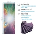 thumbnail image 2 of Colorful Swirl Tie Dye Pattern Hot Yoga Mat Towel Non Slip for Hot Yoga - Quick-Drying Yoga Mat Cover with 4 Corner Pockets with Travel Bag - Hot Yoga Towel Non Slip 70"x26", 2 of 6