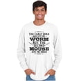 thumbnail image 5 of Early Bird Gets Worm Mouse Cheese Long Sleeve TShirt Men Women Brisco Brands X, 5 of 6