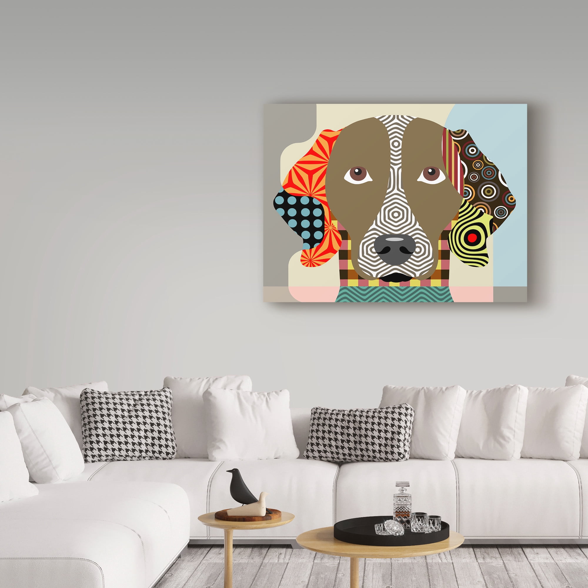Trademark Fine Art 'Weimaraner' Canvas Art by Lanre Adefioye