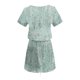 thumbnail image 3 of Mini Vestido de Verano Color Sólido Cuello en V Manga Corta Vestido de Becerro Medio, Vestido Corto de Verano, 3 of 5