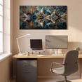thumbnail image 4 of 1.5-Inch Thick Canvas Print Wall Art for Living Room, Bedroom, Office or Entryway – Decorative Wall Decor with Abstract Geometric Mountain Reflection Artwork -48 x 24 x 1.5 in, 4 of 9