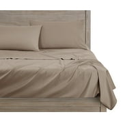 Mainstays Comfort Chill Microfiber Pillowcase Set, Standard/Queen, Brownstone, 2 Piece