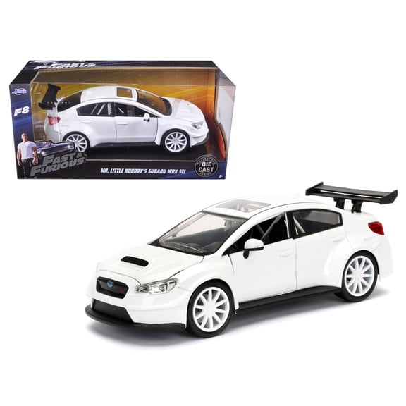 Mr. Little Nobody's Subaru WRX STI White "Fast & Furious F8: The Fate of the Furious" Movie 1/24 Diecast Model Car Jada