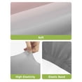 thumbnail image 4 of Gradient Pink Grey Bar Stool Covers Set of 2, Modern Abstract Color Ombré Art Stretch Washable Bar Chair Covers with Backs, Removable Pub Counter Height Chair Cover for Kitchen Dining Room Cafe, 4 of 7