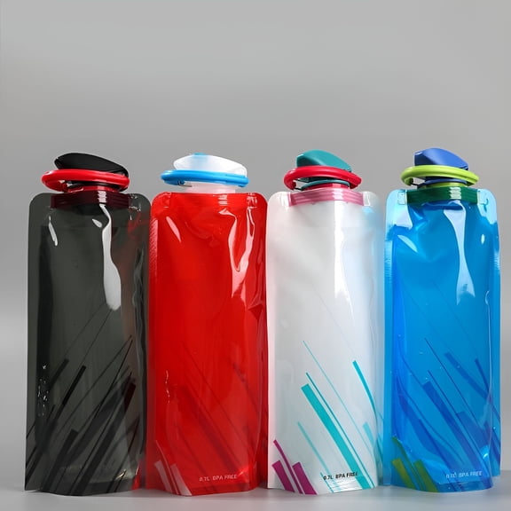 ACDANC 700mL Reusable Sports Travel Portable Collapsible Folding Drink Water Bottle