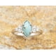 thumbnail image 3 of Moda 3 UNIDS Conjunto de Anillo de Diamante Turquesa Natural Diamante de Piedras Preciosas Naturales Conjunto de 3 Piezas Anillo Joyería de Moda Simple Accesorios Populares Tamaño-8, 3 of 4