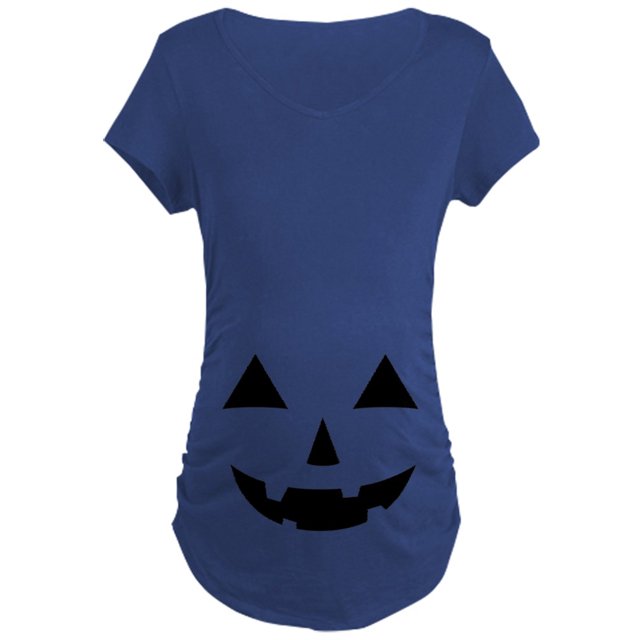 CafePress - Jack O Lantern Maternity T Shirt - Maternity Dark T-Shirt