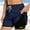 Dark Blue, variant on 2 in 1 Double Layer Running Shorts for Women High Waisted Gym Yoga Short Pants Summer Stretch Athletic Workout Shorts,M