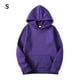 thumbnail image 1 of Sudadera con capucha Sudadera con capucha unisex de algodón Sudadera con capucha que absorbe el sudor Sudadera con capucha, Morado, S Eigraketly AP000776-05, 1 of 7