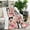 Boston Terrier Dog, variant on Boston Terrier Dog and Flower Florals Blanket,Comfortable Soft Flannel Throw Blanket,All Season,Warm Lightweight Blankets for Sofa Bed Couch Living Room Chair,30"x40"(80x100cm)