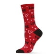 thumbnail image 4 of MeMoi Women's Love and Hearts Bamboo Blend Crew Socks - Womens - Female, 9-11, Black, 4 of 6