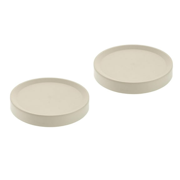 2 Pack Large Terracotta Plate Plant Saucers Square Mobile Flowerpot Mover