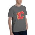 thumbnail image 2 of Calgary Flames Fashion Men'S Short Sleeve T-Shirt Deep Heather 3x-Large, 2 of 5