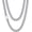 18" 7mm silver, variant on Tilga Christmas gift, silver/14K gold plated men's necklace, 5mm/7mm/9mm stainless steel Cuban chain necklace, men's necklace length 18-24 inches.