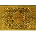 thumbnail image 1 of Ahgly Company Machine Washable Indoor Rectangle Persian Yellow Traditional Area Rugs, 2' x 3', 1 of 4