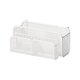 thumbnail image 4 of Cesta de almacenamiento colgante multiusos, estante de noche de malla de alambre de hierro, resistente para dormitorio M blanca con cesta, 4 of 7