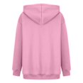 thumbnail image 2 of Womens Oversized Hoodies Long Sleeve Drawstring Lightweight Hooded Sweatshirt Casual Loose Pullover Tops, 2 of 5