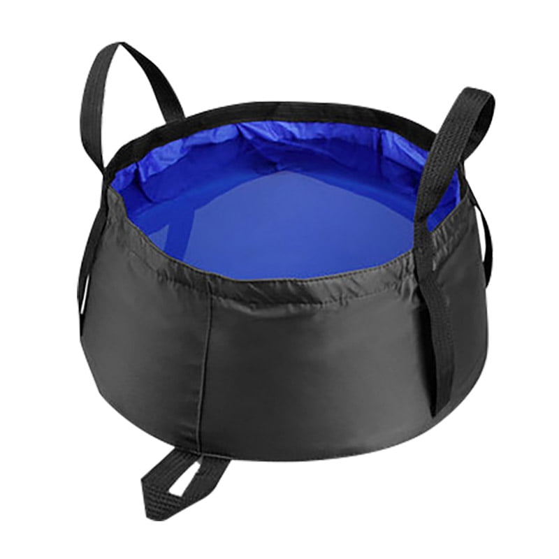 EE_ PORTABLE OUTDOOR CAMPING HIKING FOLDING WATER CONTAINER BUCKET SINK WASH BAS 