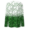 thumbnail image 5 of BDPORKAS St Patricks Day Shirt Women Lucky Irish Shamrock Long Sleeve Paddy's Day T-Shirts Graphic Tees Cute Tops, 5 of 5