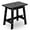 Black, variant on BEEFURNI Rectangular Acacia Wood Stool, Small Bench Seat, 18 Inch Stool, Wood Bathroom Vanity Bench, Plant Stand Indoor, 350 LBS Load Capacity, 1-Year Manufacturer Warranty (Brown)