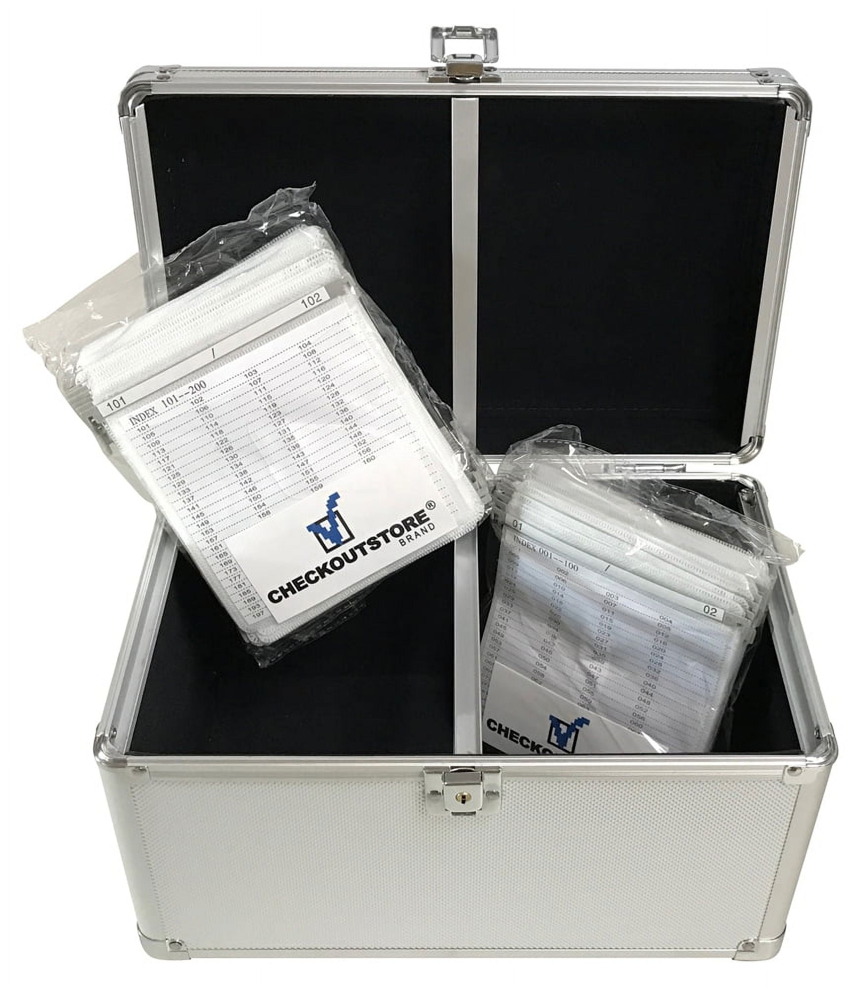 30 CheckOutStore White Plastic Record Dividers 7 1/2 x 8 for 7 Vinyl