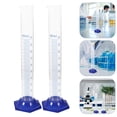 thumbnail image 3 of Shisuyan 4 Pcs 100mL Measuring Cylinder Glass Round Base Laboratory Chemistry Equipment, 3 of 9