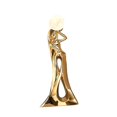 thumbnail image 5 of TISHITA Abstract Figurine with LED Floor Luminous Sculpture Character Modern Abstract Art Ornament for Desktop Study Decor Collection gold, 5 of 8