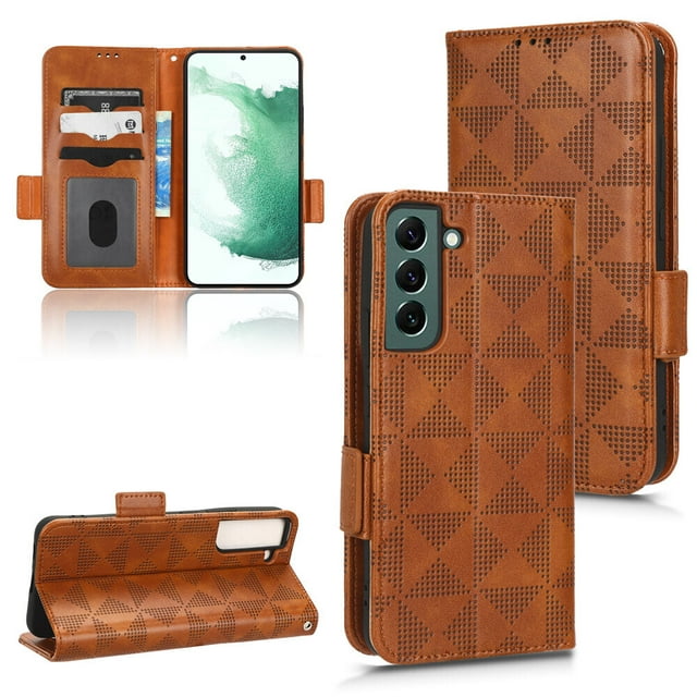 Samsung Galaxy S21 5G Case , Leather Wallet Cover Magnetic Full Body ...