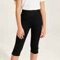 thumbnail image 6 of Aofany 3-12Y Girls Capri Leggings Stretchy Summer Cropped Tights Soft Dance Yoga Pants for Kids Teens Daily Wear, 6 of 9